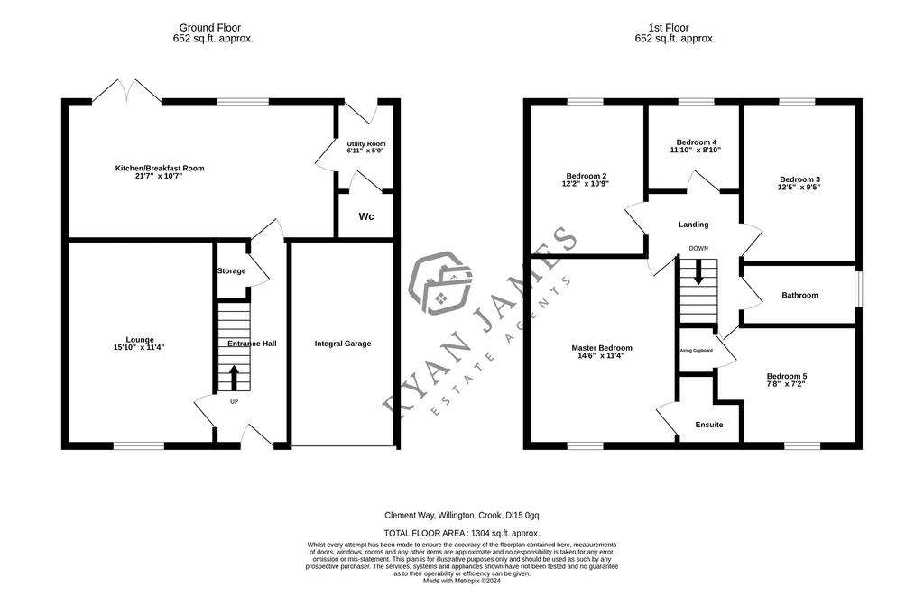 5 bedroom detached house for sale - floorplan