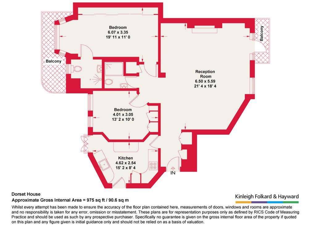 2 bedroom flat for sale - floorplan