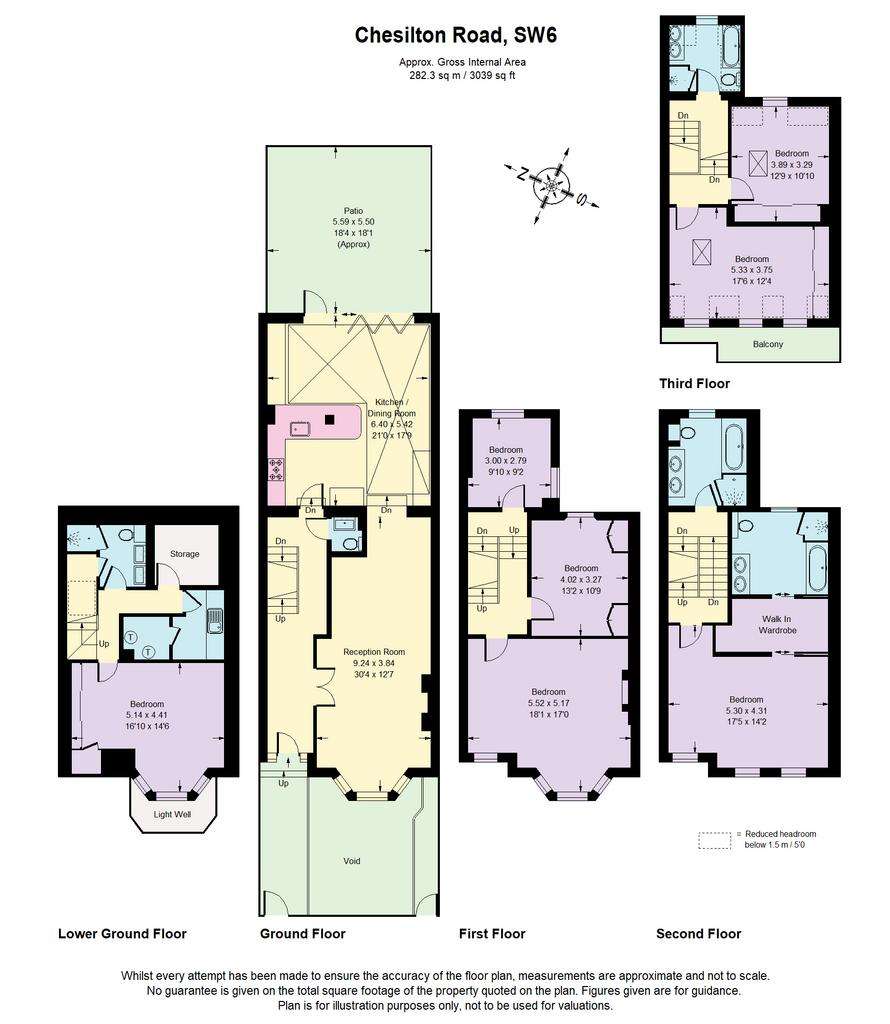 7 bedroom terraced house for sale - floorplan