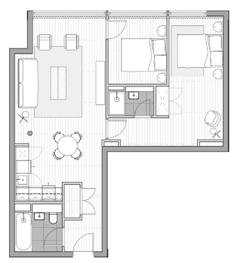 2 bedroom flat to rent - floorplan