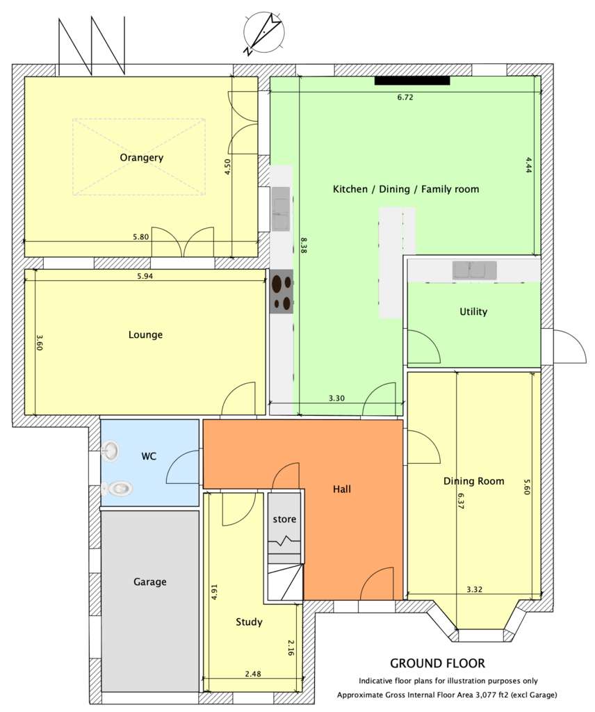 4 bedroom detached house for sale - floorplan