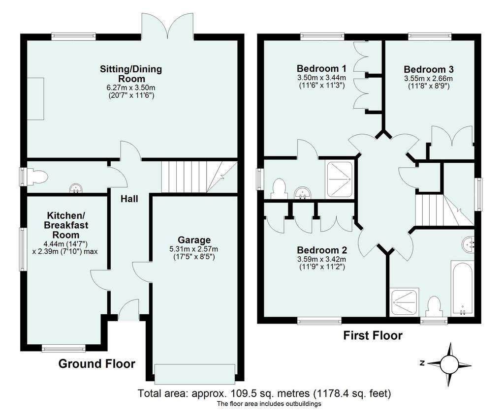 3 bedroom detached house for sale - floorplan