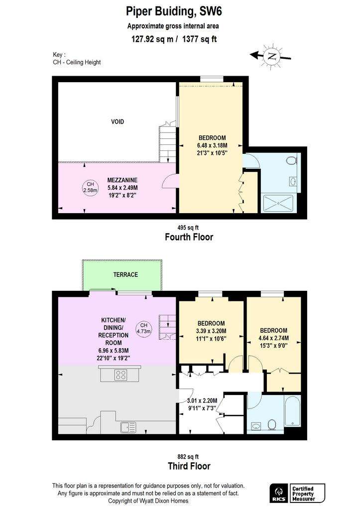 3 bedroom flat to rent - floorplan