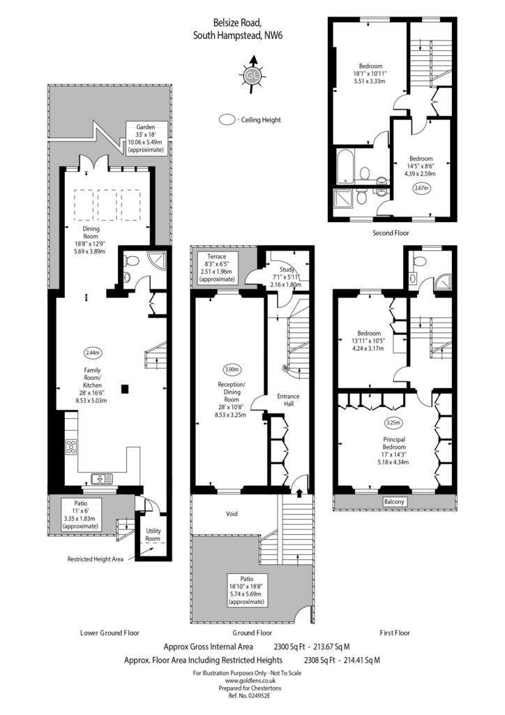 4 bedroom terraced house to rent - floorplan