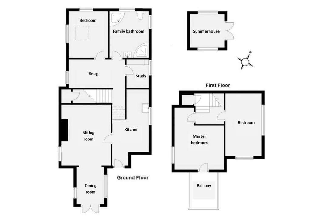 3 bedroom cottage for sale - floorplan