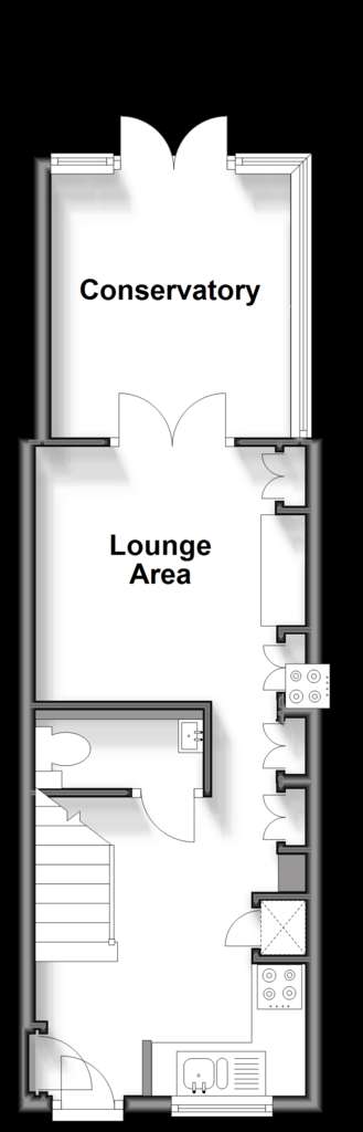 2 bedroom end of terrace house for sale - floorplan