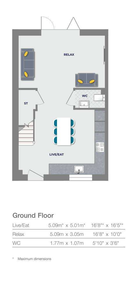 3 bedroom semi-detached house for sale - floorplan