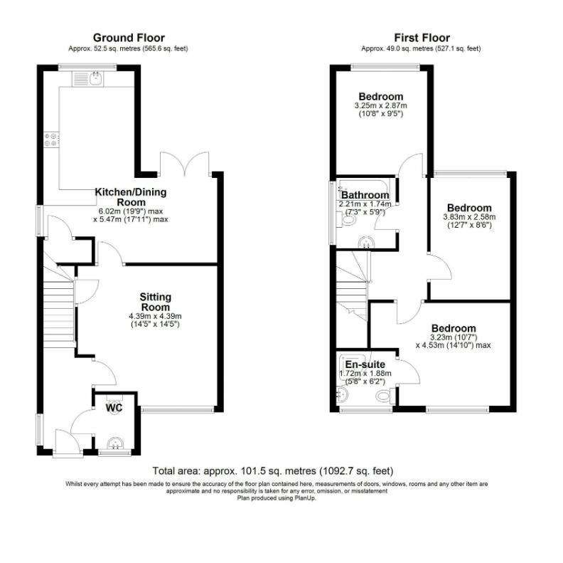 3 bedroom detached house for sale - floorplan