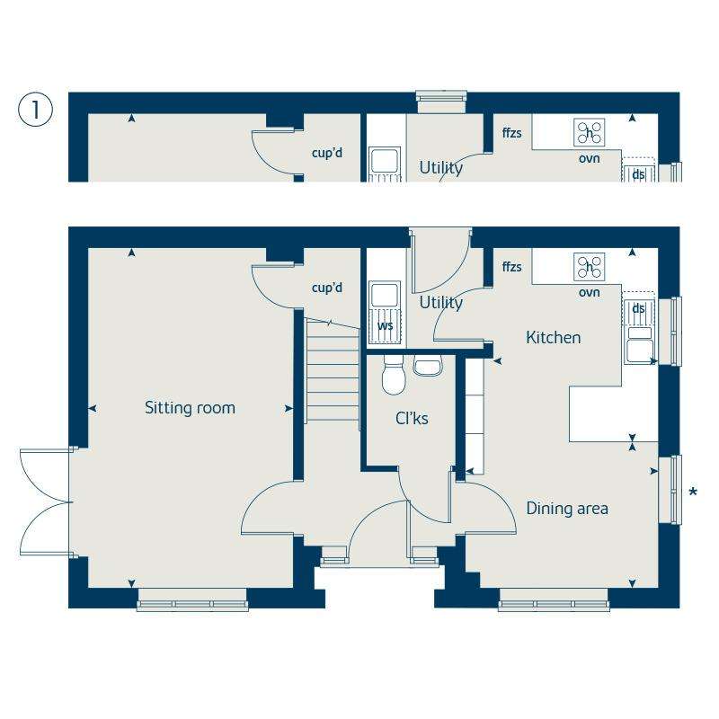 3 bedroom detached house for sale - floorplan