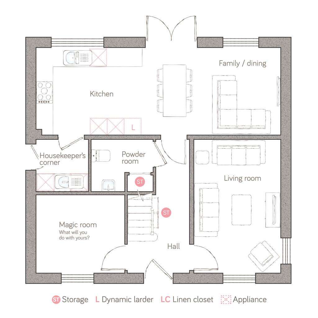 4 bedroom detached house for sale - floorplan