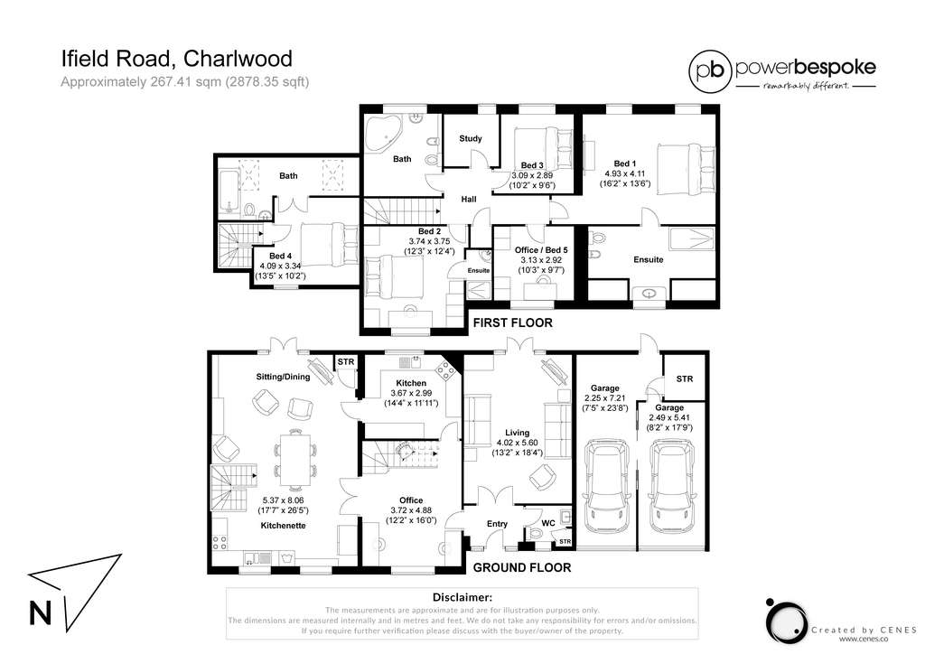 5 bedroom house for sale - floorplan