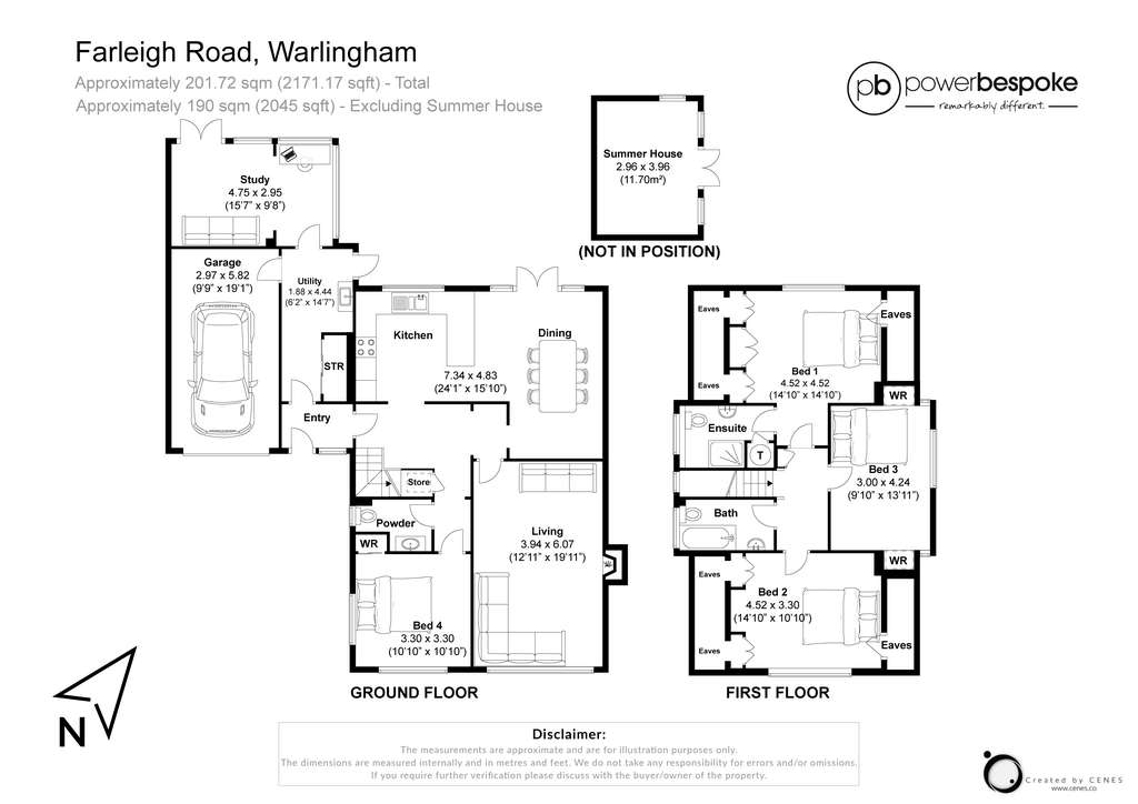 4 bedroom house for sale - floorplan