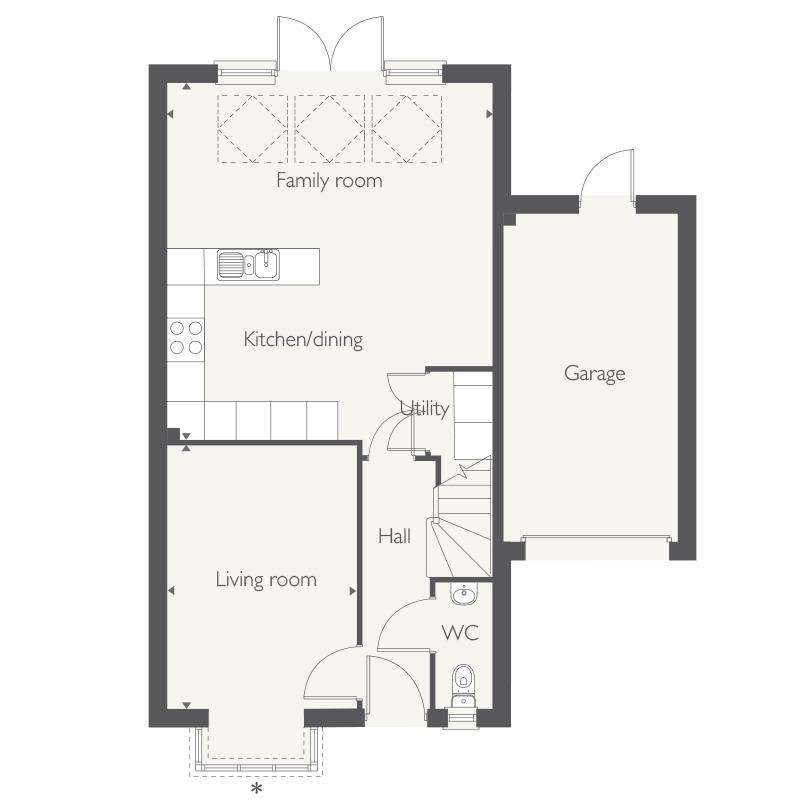 4 bedroom house for sale - floorplan