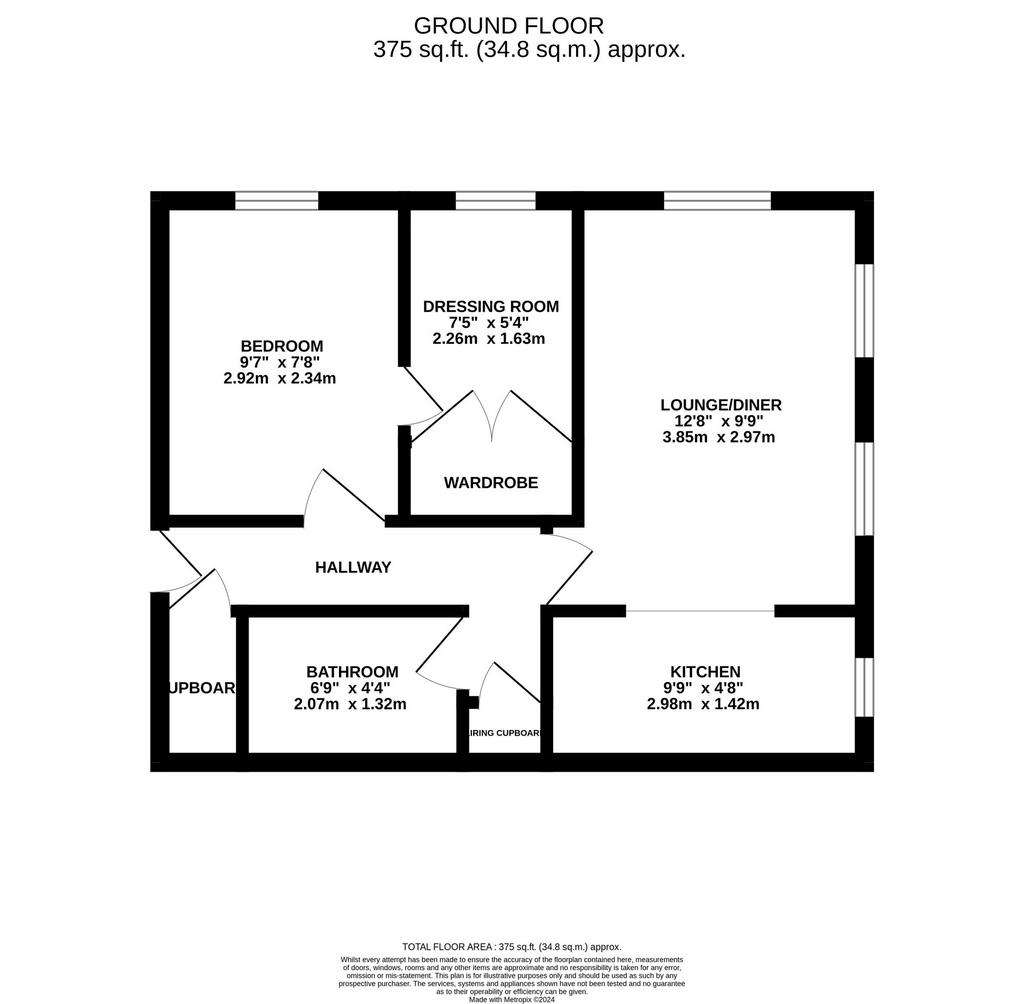 1 bedroom flat for sale - floorplan