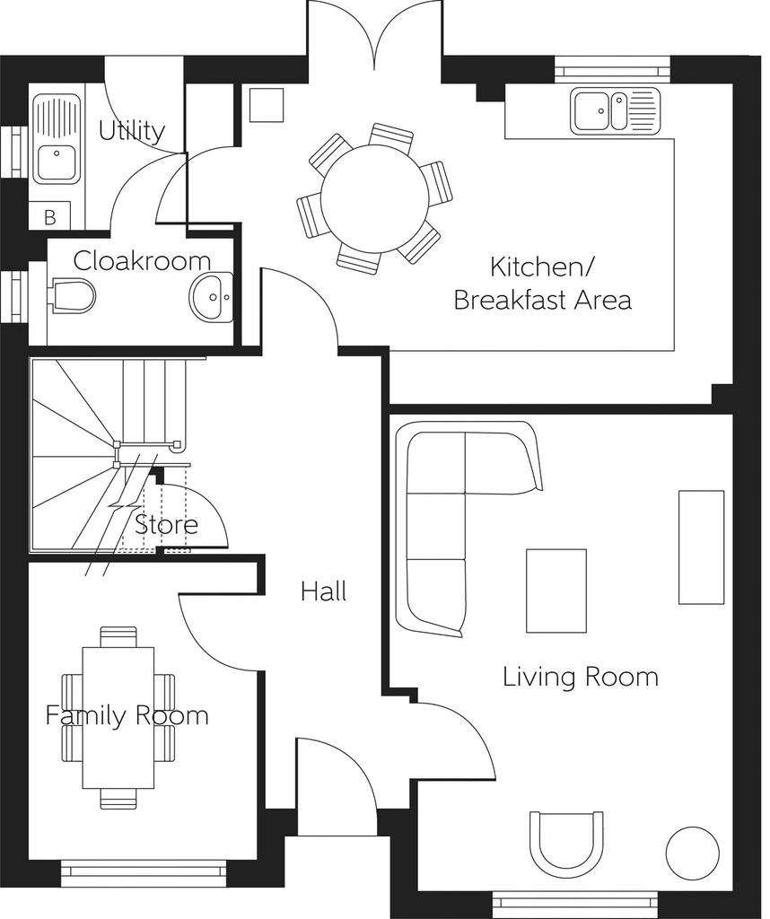 4 bedroom detached house for sale - floorplan