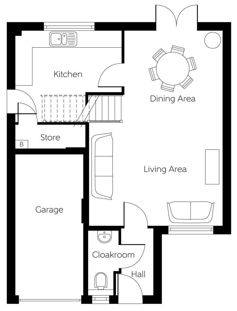 3 bedroom detached house for sale - floorplan