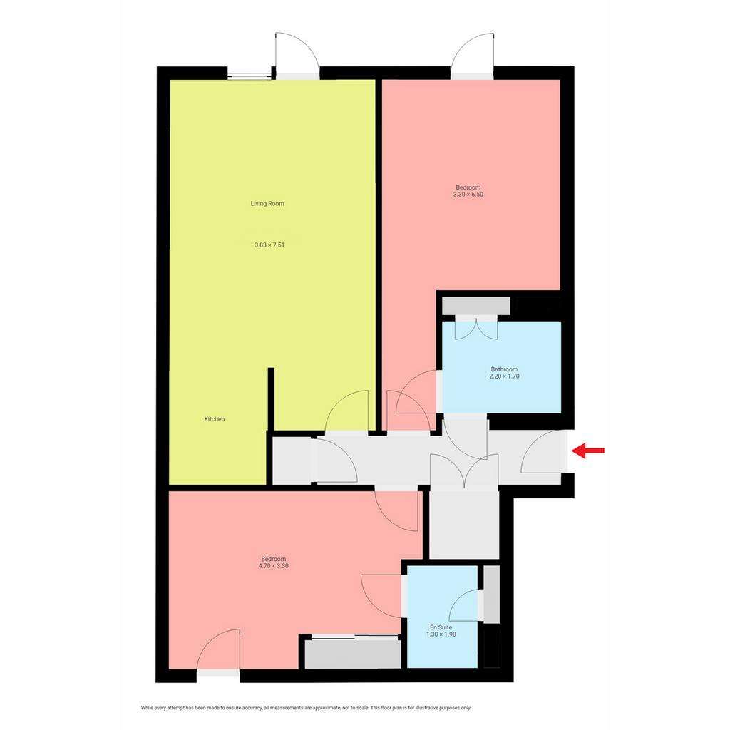 2 bedroom flat for sale - floorplan