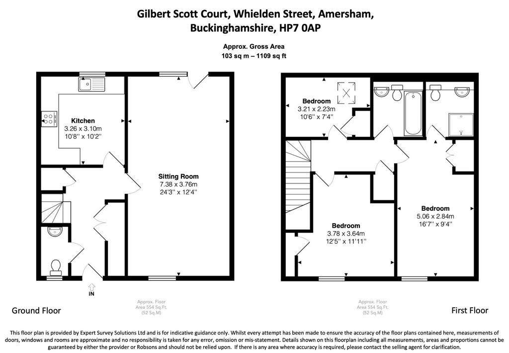 3 bedroom terraced house for sale - floorplan