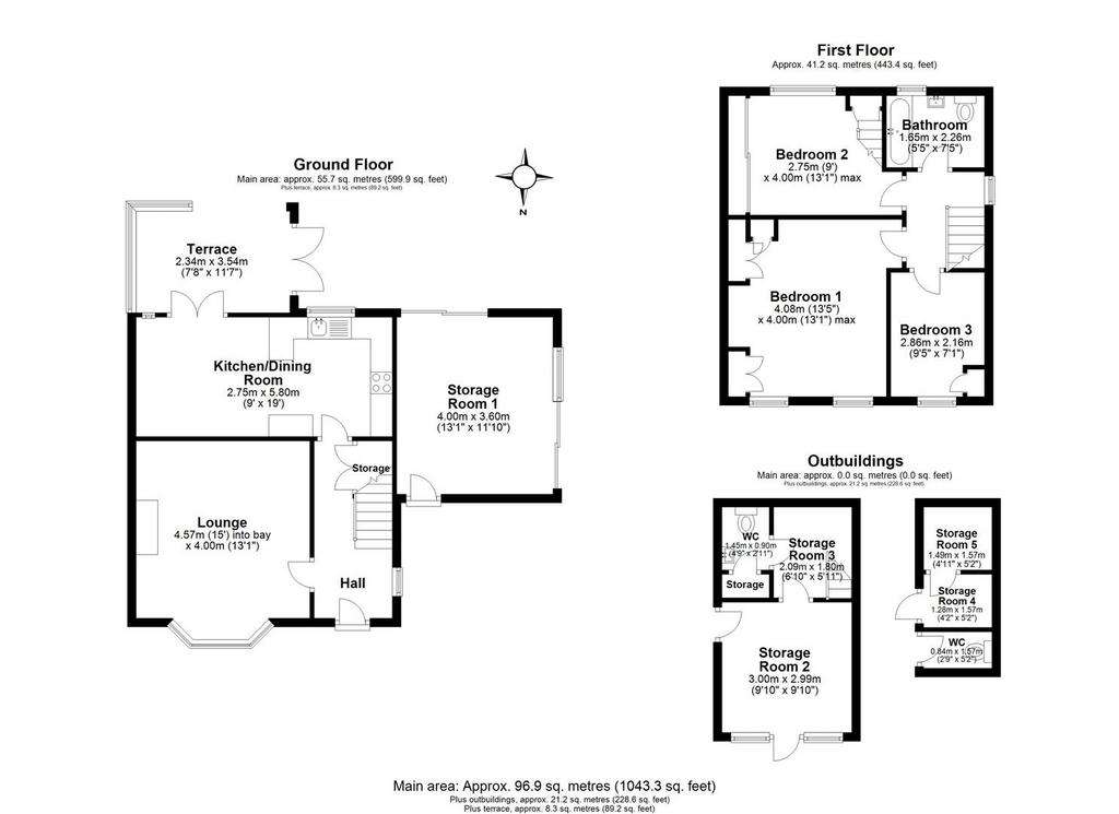 3 bedroom semi-detached house to rent - floorplan