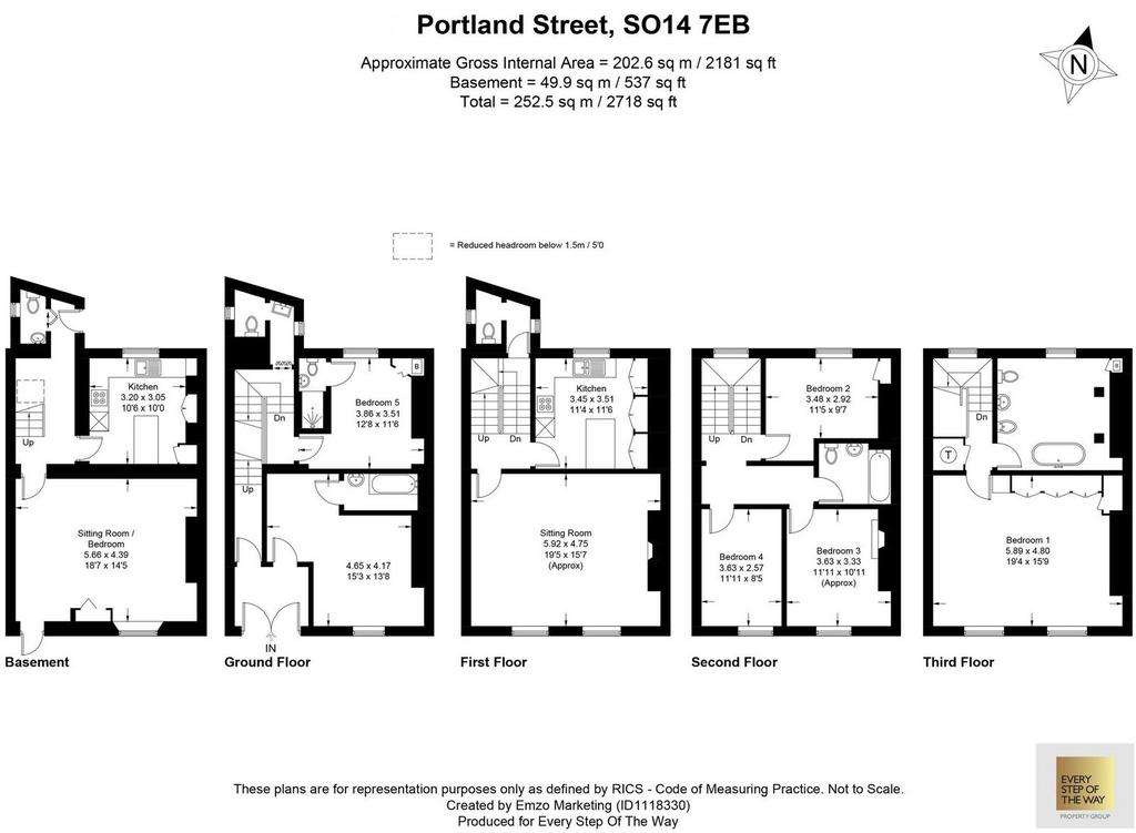 6 bedroom terraced house for sale - floorplan