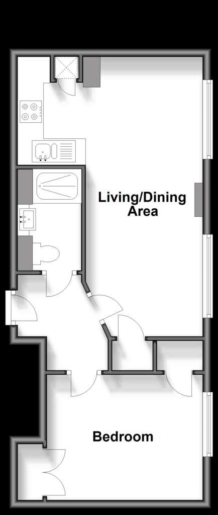 1 bedroom flat for sale - floorplan