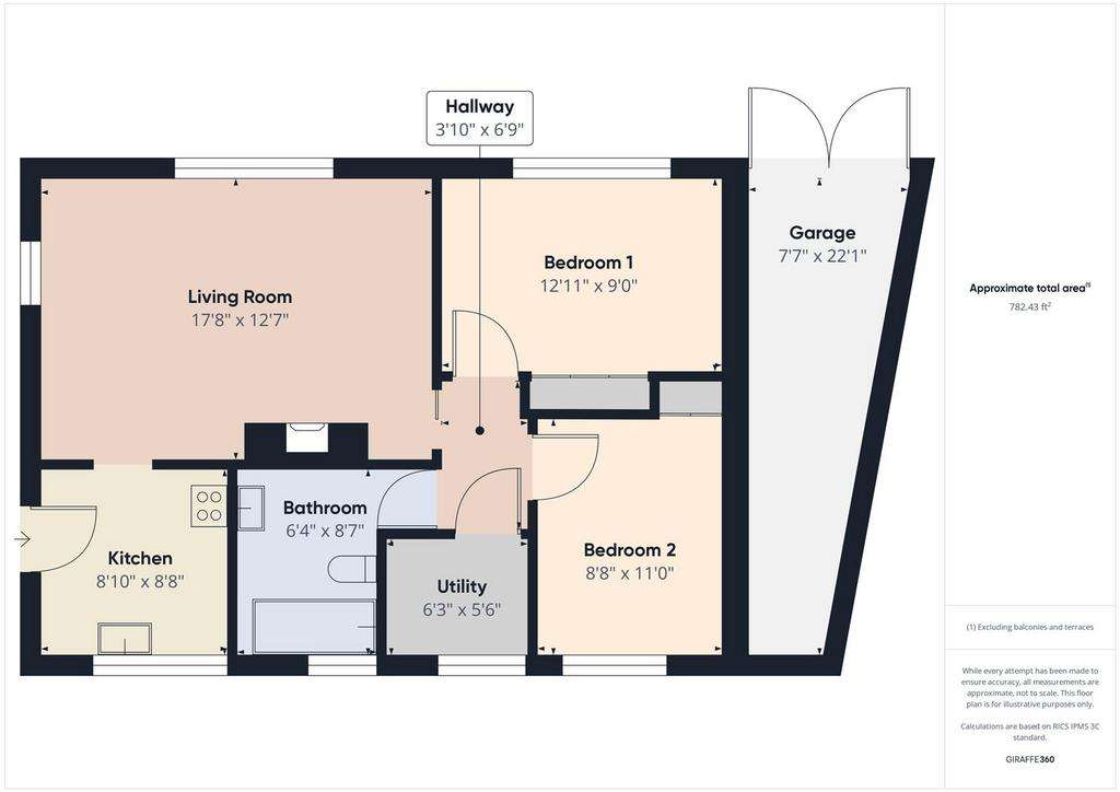 3 bedroom detached bungalow for sale - floorplan