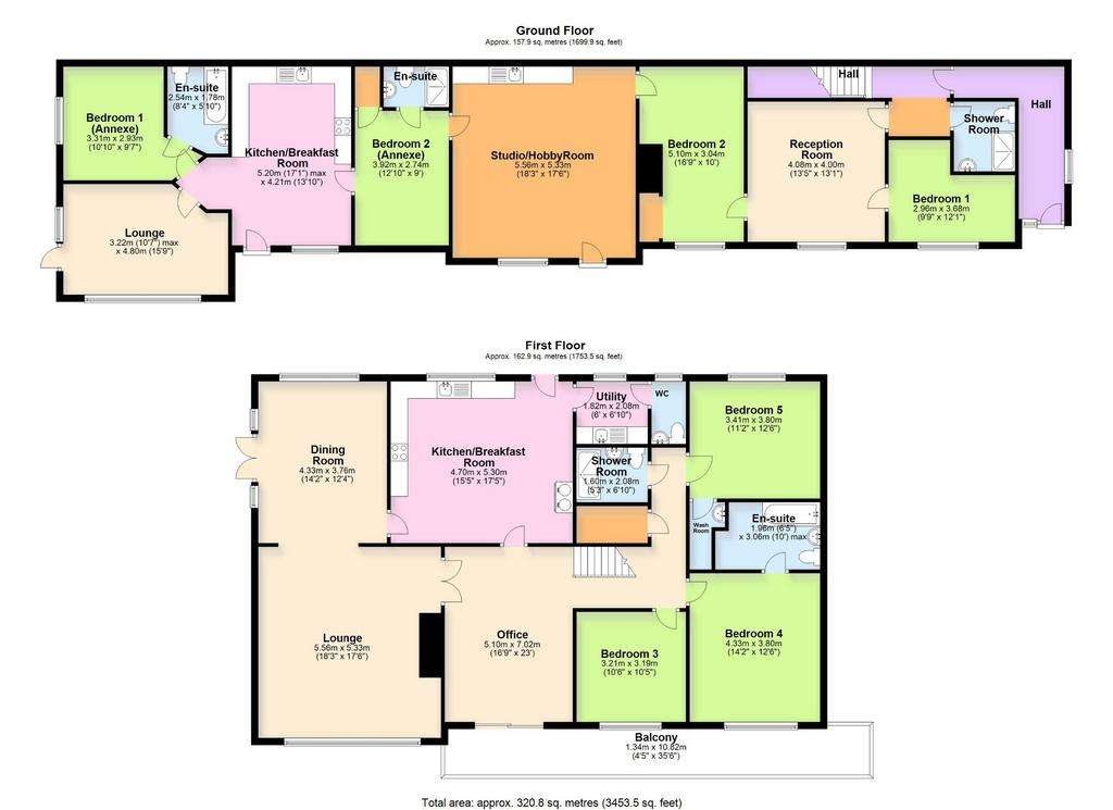 5 bedroom detached house for sale - floorplan