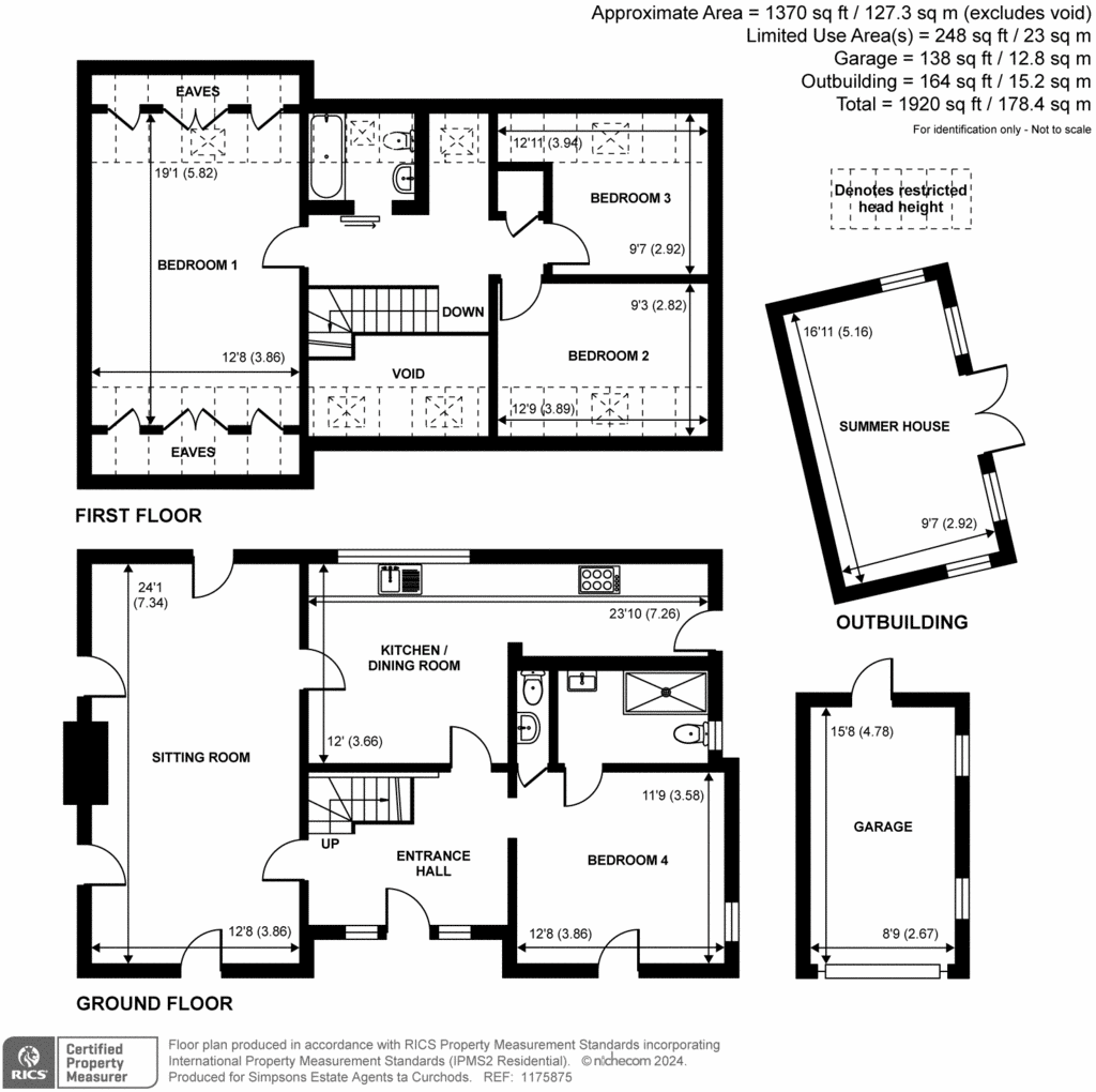 4 bedroom detached house to rent - floorplan