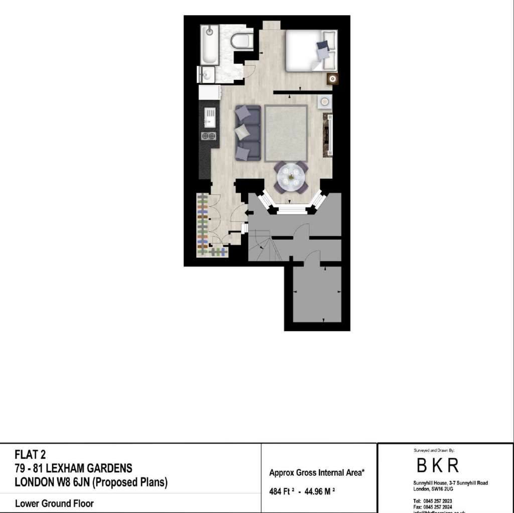 1 bedroom flat to rent - floorplan