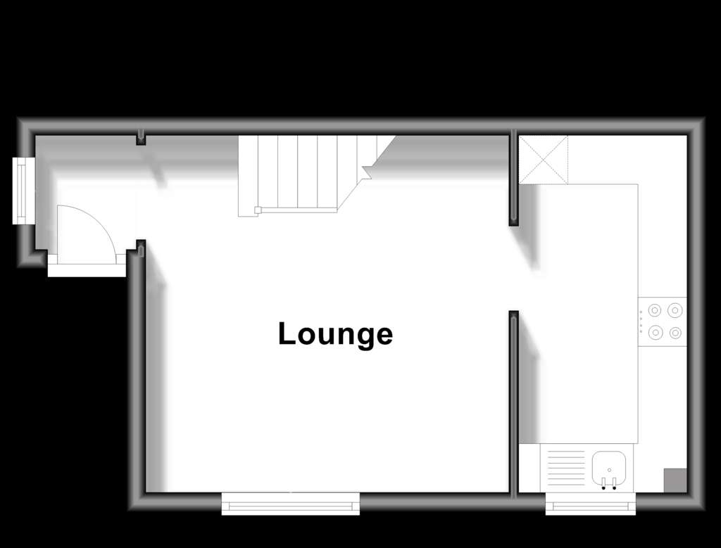 1 bedroom end of terrace house for sale - floorplan