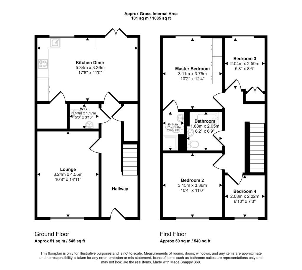 4 bedroom detached house for sale - floorplan