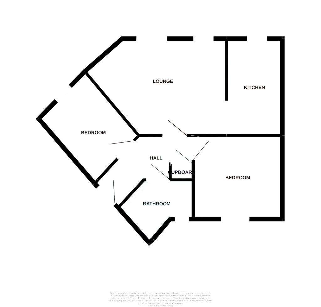 2 bedroom ground floor flat to rent - floorplan