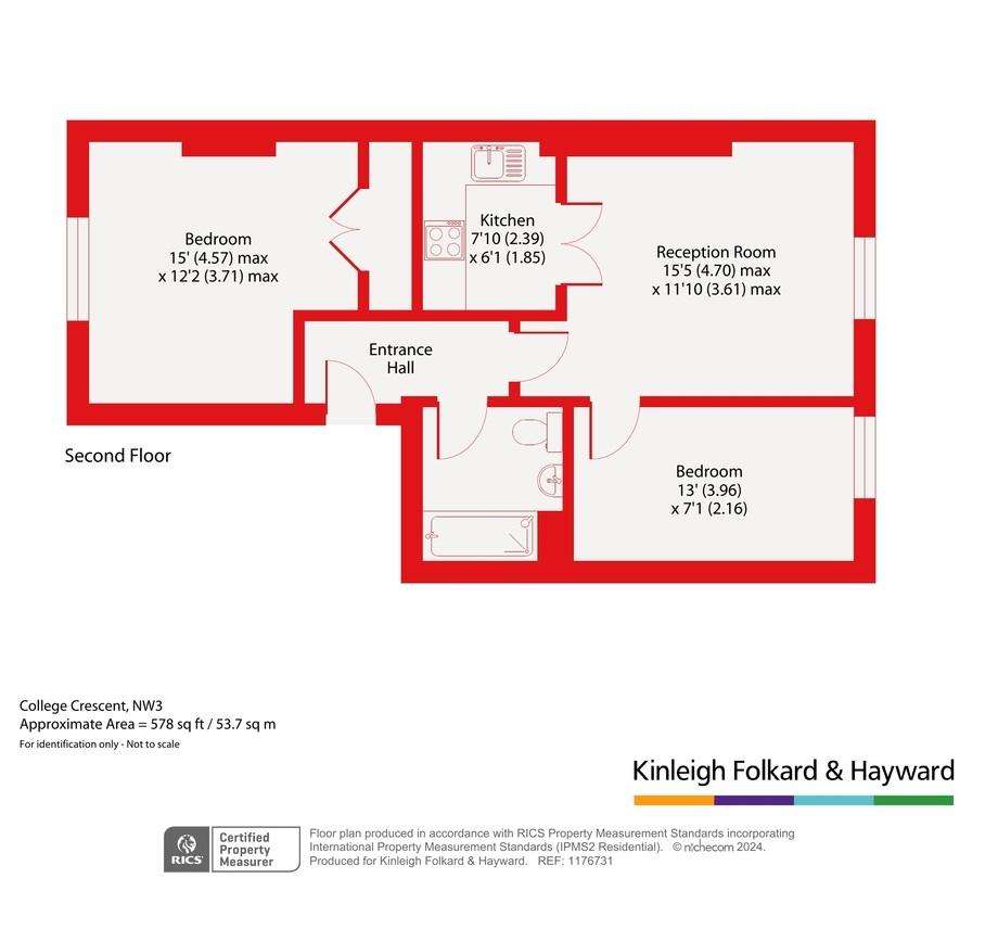 2 bedroom flat for sale - floorplan