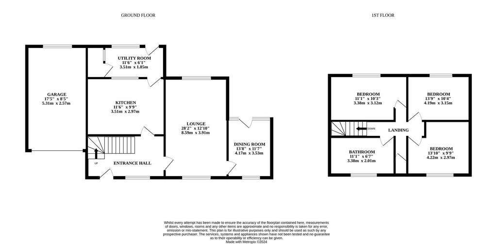 3 bedroom detached house to rent - floorplan