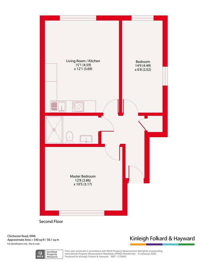 2 bedroom flat for sale - floorplan