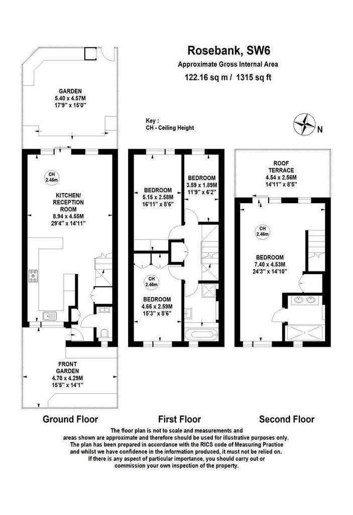 4 bedroom terraced house to rent - floorplan