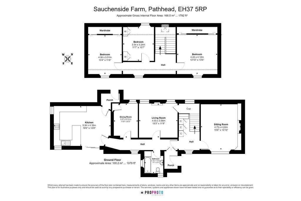 3 bedroom farm house for sale - floorplan