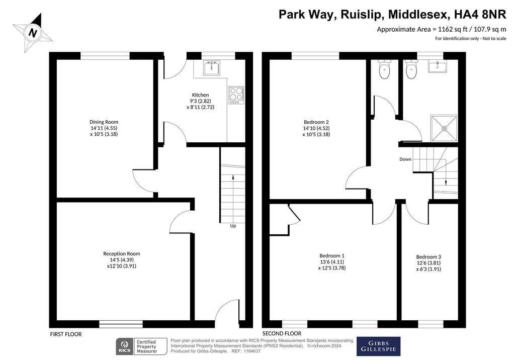 3 bedroom duplex apartment for sale - floorplan