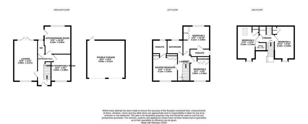 5 bedroom detached house for sale - floorplan