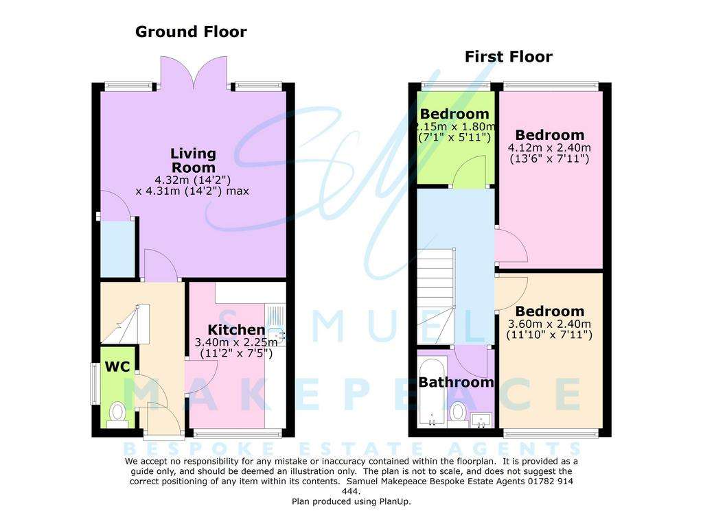 3 bedroom semi-detached house for sale - floorplan