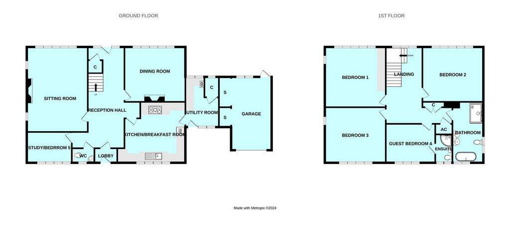 5 bedroom detached house for sale - floorplan