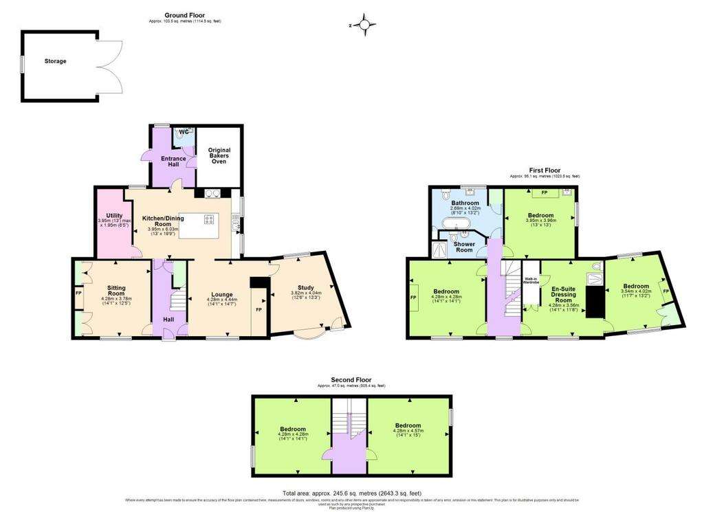 5 bedroom character property for sale - floorplan