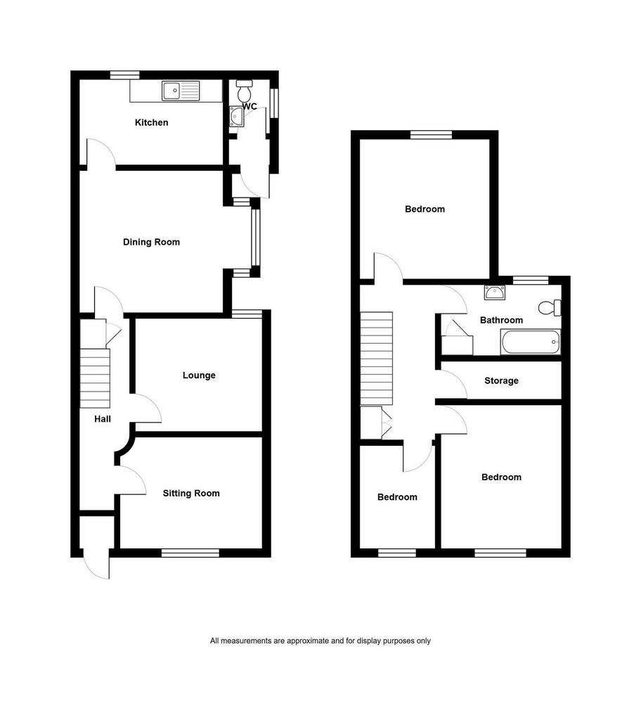 3 bedroom end of terrace house for sale - floorplan