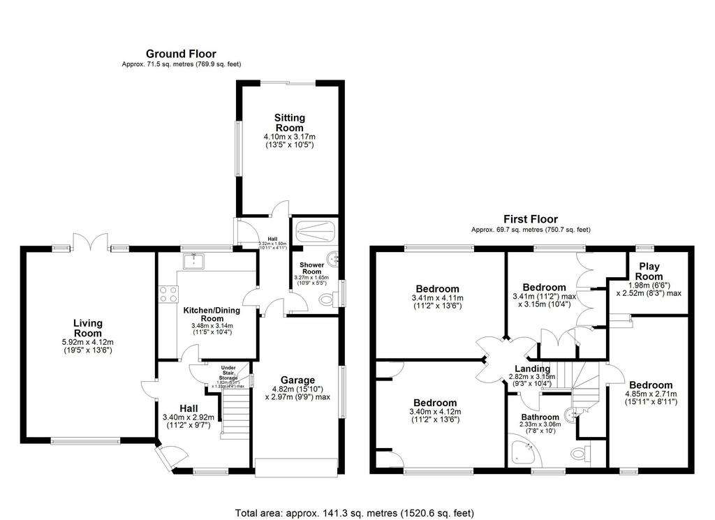 4 bedroom detached house for sale - floorplan