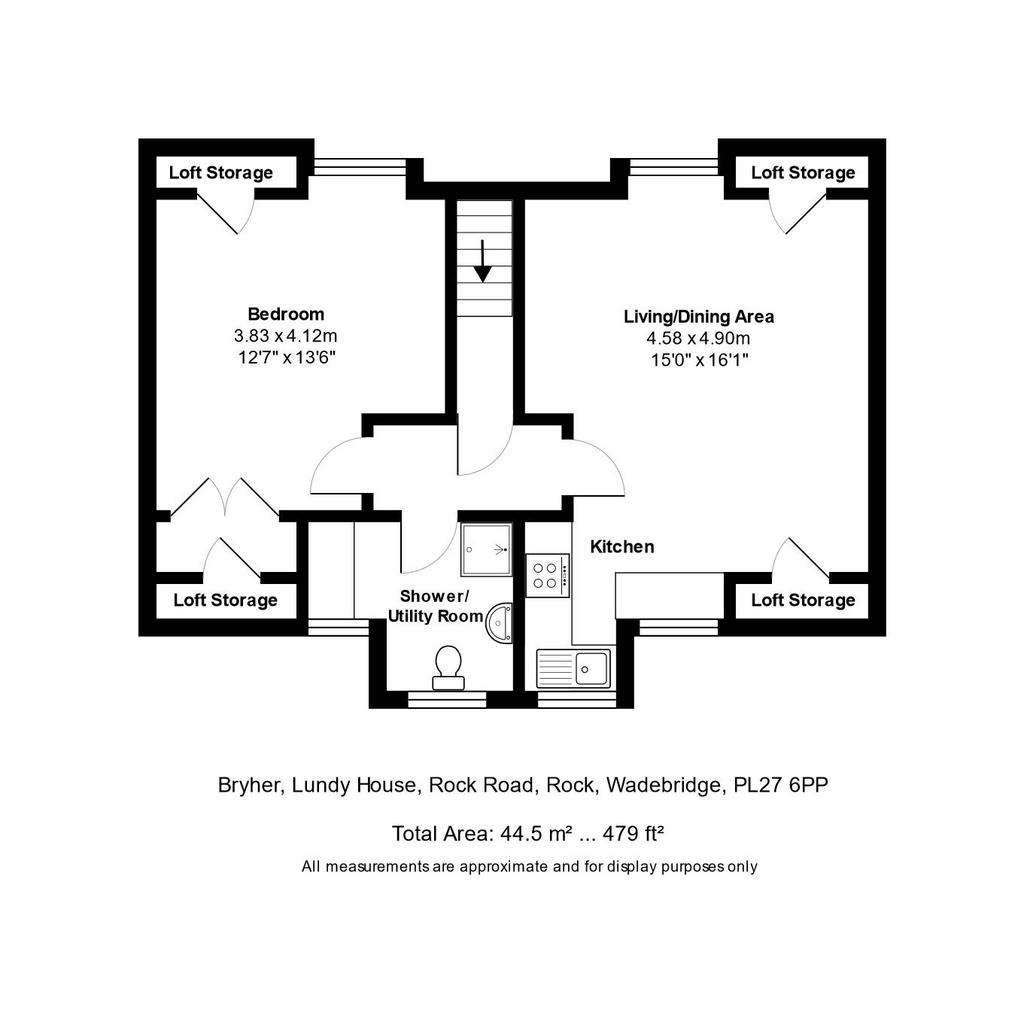 1 bedroom flat for sale - floorplan