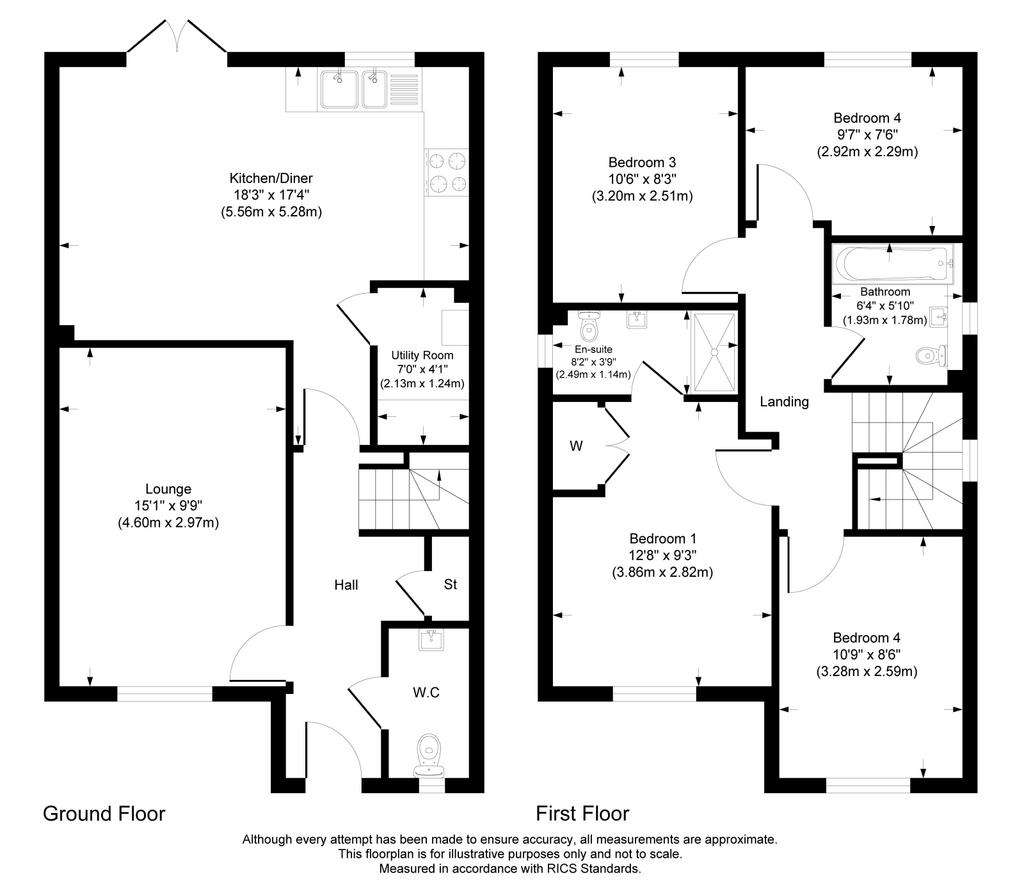 4 bedroom detached house for sale - floorplan