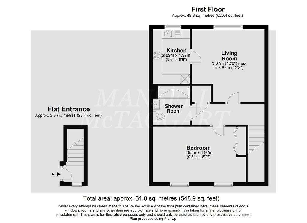 1 bedroom maisonette for sale - floorplan