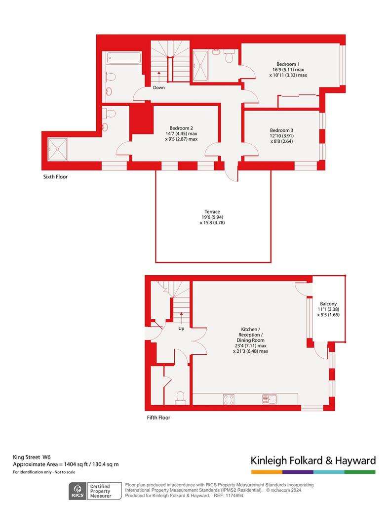 3 bedroom flat to rent - floorplan