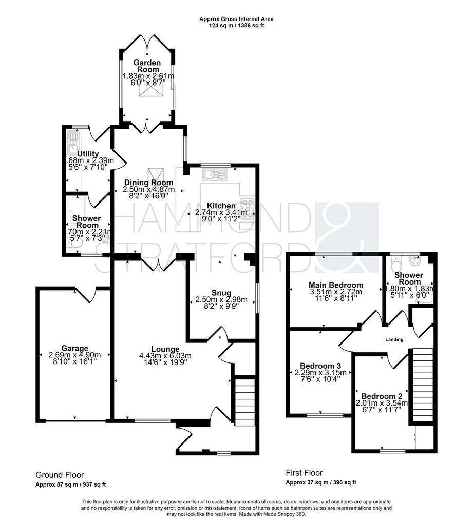 3 bedroom link-detached house for sale - floorplan