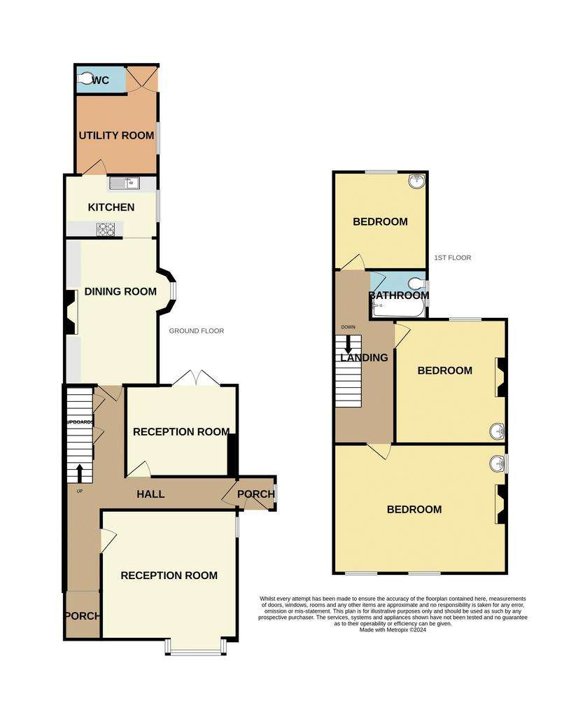 3 bedroom end of terrace house for sale - floorplan